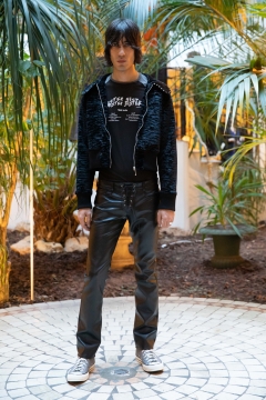 A Model wearing an outfit from the men s ready to wear collections, autumn winter 2020 2021, original creation, during the Menswear Fashion Week in Paris, from the house of Lazoschmidl