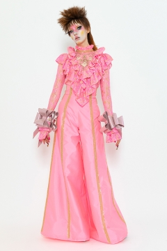 Model wears an outfit , as part of the women ready-to-wear summer 2020, women fashion week, Paris, Fra, from the house of Manish Arora Model wears an outfit , as part of the women ready-to-wear summer 2020, women fashion week, Paris, Fra, from the house of Manish Arora