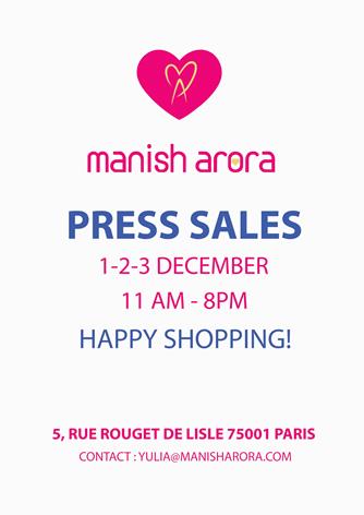 Manish Arora Press Sales