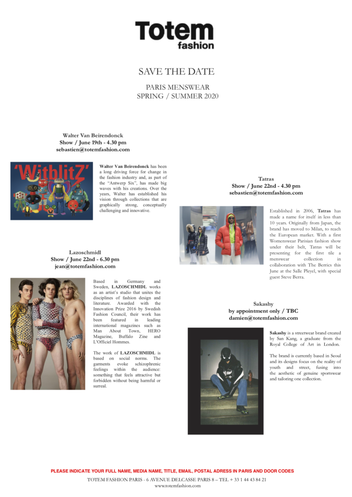 MENSWEAR-FW SS20-totem_fashion_agency_paris